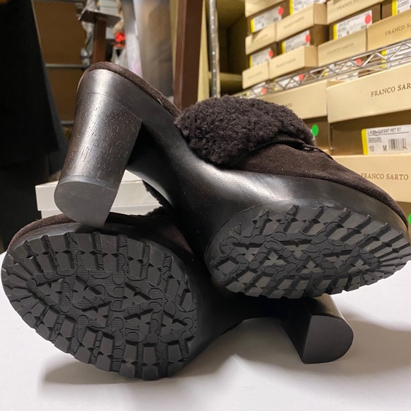 Idyle Suede Clogs With Buckle by Coach - Picture 6 of 6